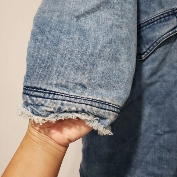 Need Supply Farrow Rio Hooded Jean Coat Jacket size Small - Picture 7 of 16